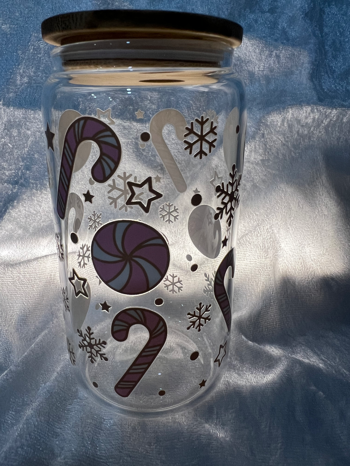Holiday Design -16oz Glass Tumbler