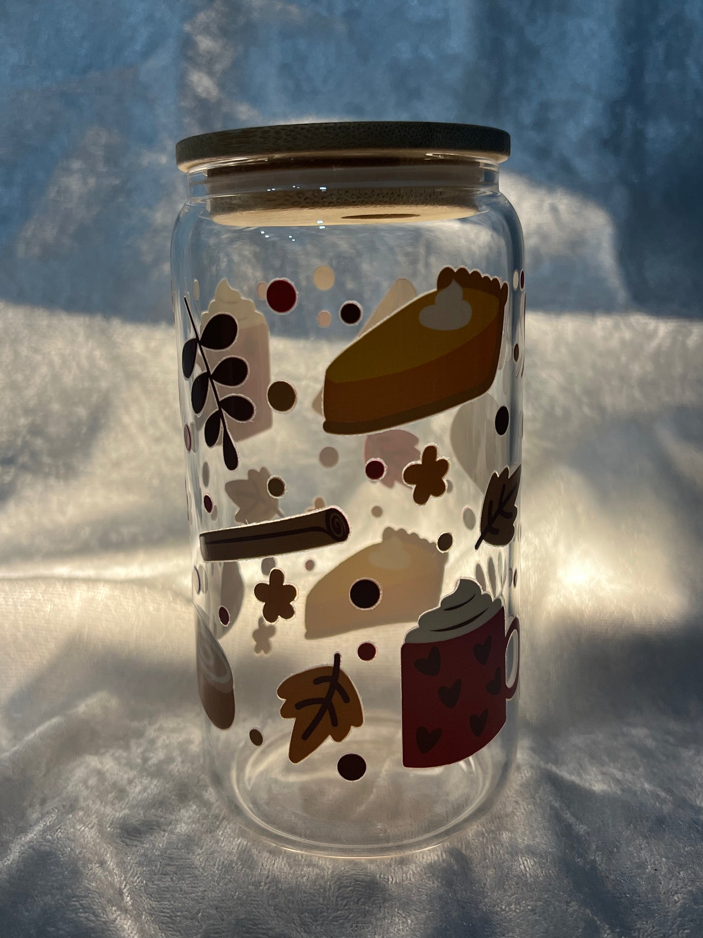 Fall dessert -16oz Glass Tumbler