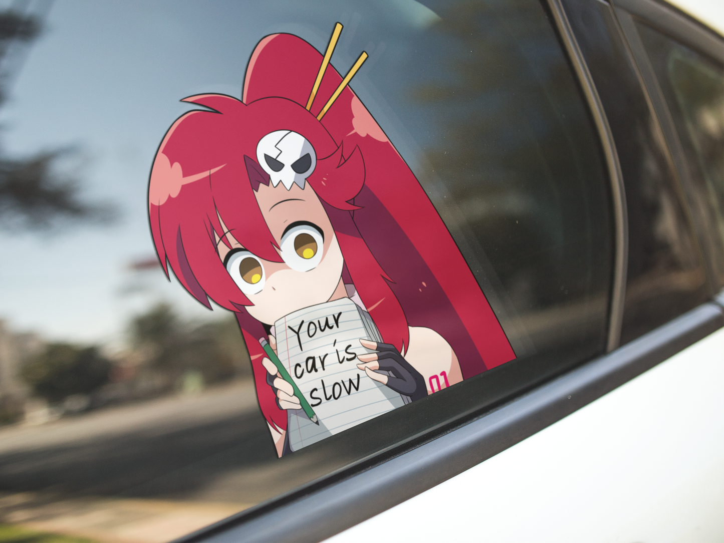 Slow Car Red Head