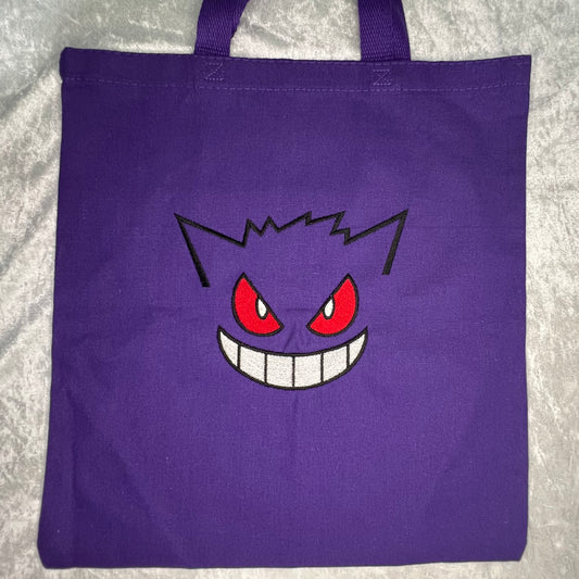 Purple ghost monster -TOTE BAG