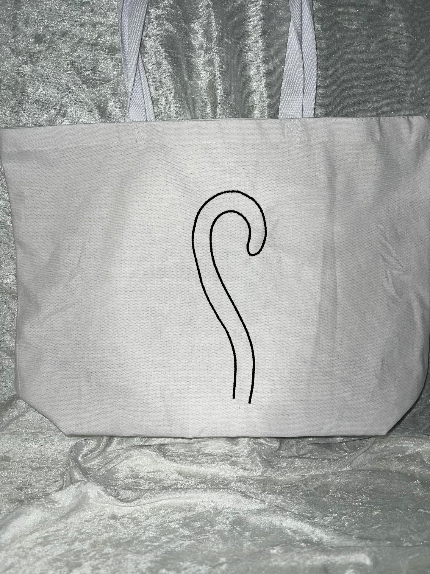 White Moon Cat -TOTE BAG